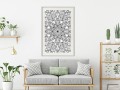 Plakat - Bezbarwna mandala