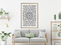 Plakat - Bezbarwna mandala