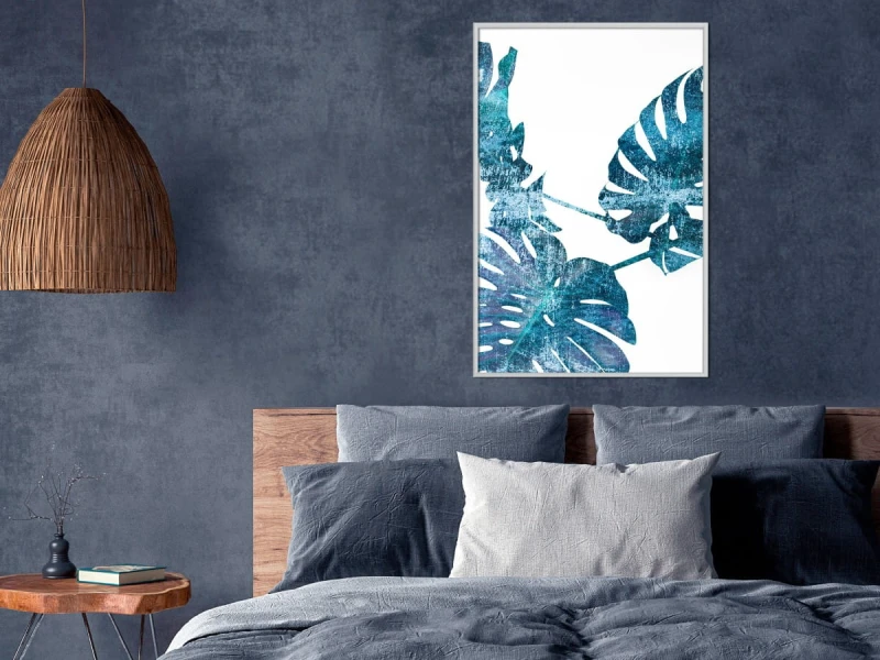 Plakat - Szafirowa monstera