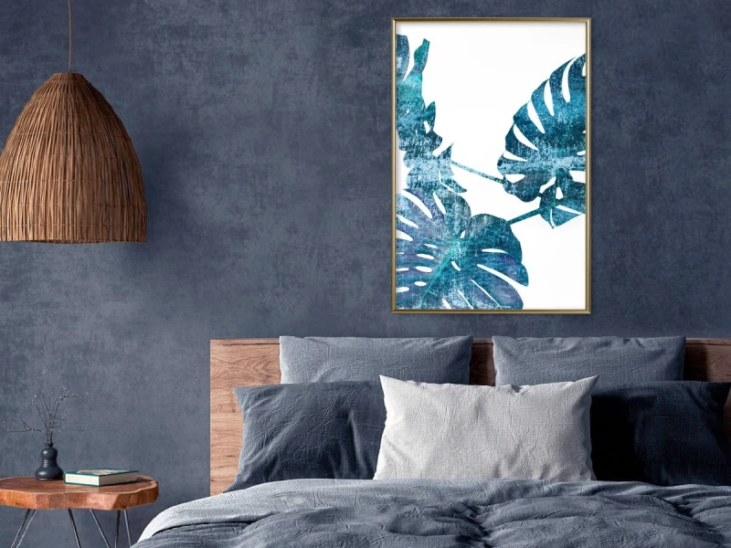 Plakat - Szafirowa monstera