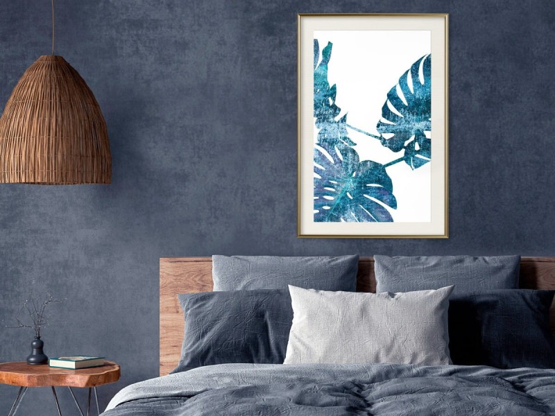 Plakat - Szafirowa monstera