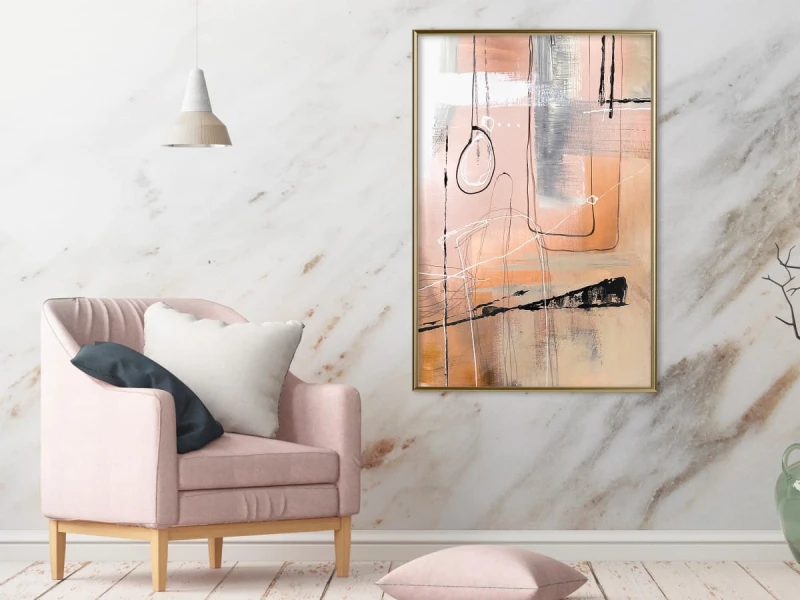 Plakat - Pastelowa abstrakcja