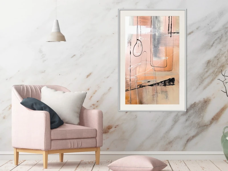 Plakat - Pastelowa abstrakcja