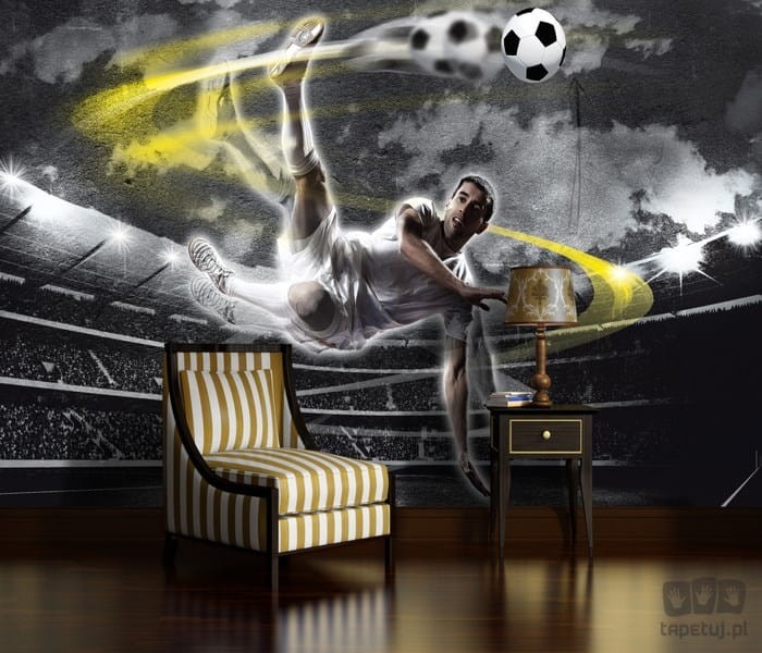 Fototapeta piłkarz na stadionie