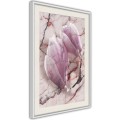 Plakat - Magnolia na marmurowym tle
