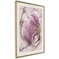 Plakat - Magnolia na marmurowym tle
