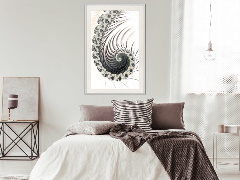 Plakat - Fraktalna spirala (pozytyw)