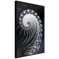 Plakat - Fraktalna spirala (negatyw)