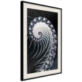 Plakat - Fraktalna spirala (negatyw)