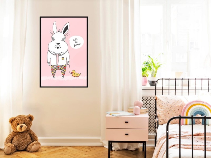 Plakat - Przyjacielski królik