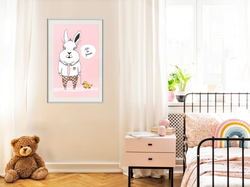 Plakat - Przyjacielski królik