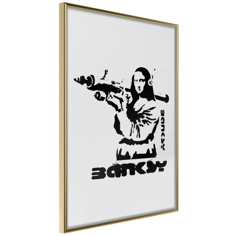 Plakat - Banksy: Mona Lisa with Bazooka I