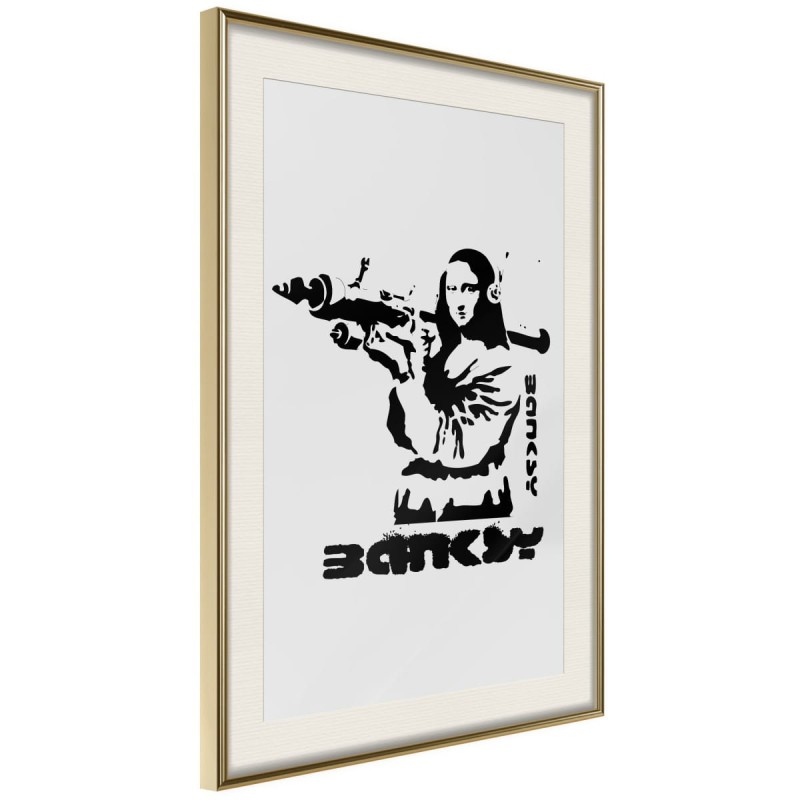 Plakat - Banksy: Mona Lisa with Bazooka I
