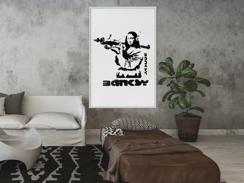 Plakat - Banksy: Mona Lisa with Bazooka I