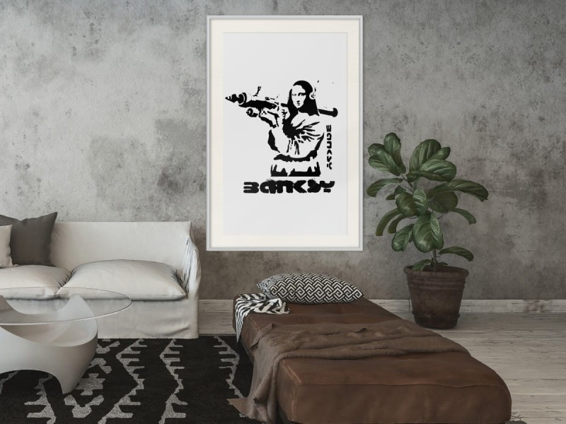 Plakat - Banksy: Mona Lisa with Bazooka I