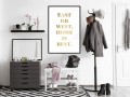 Plakat - Home Is Best (złoty)