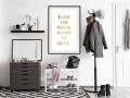 Plakat - Home Is Best (złoty)