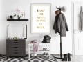 Plakat - Home Is Best (złoty)