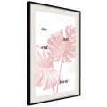 Plakat - Bladoróżowa monstera