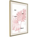 Plakat - Bladoróżowa monstera