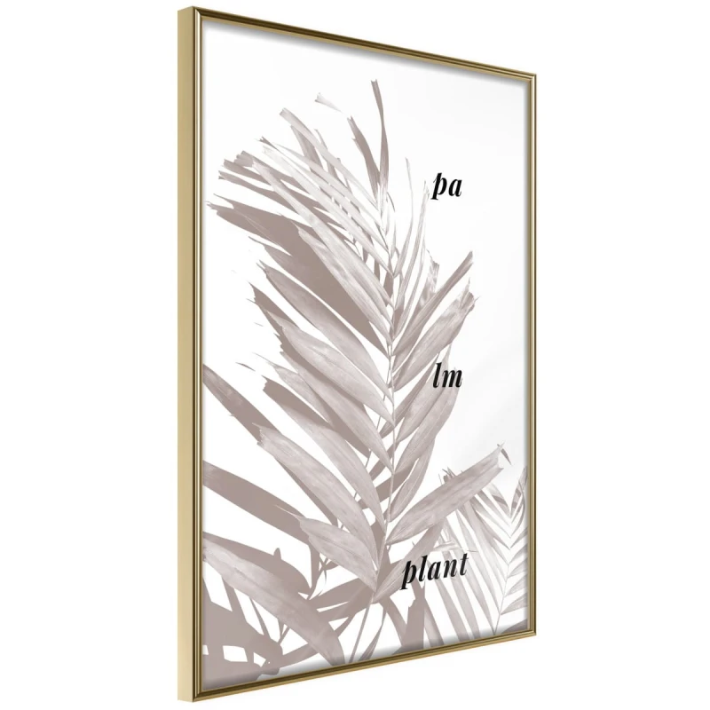 Plakat - Beżowa palma