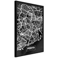 Plakat - Plan miasta: Porto (ciemny)