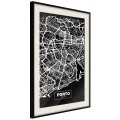 Plakat - Plan miasta: Porto (ciemny)