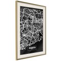 Plakat - Plan miasta: Porto (ciemny)