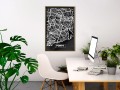 Plakat - Plan miasta: Porto (ciemny)