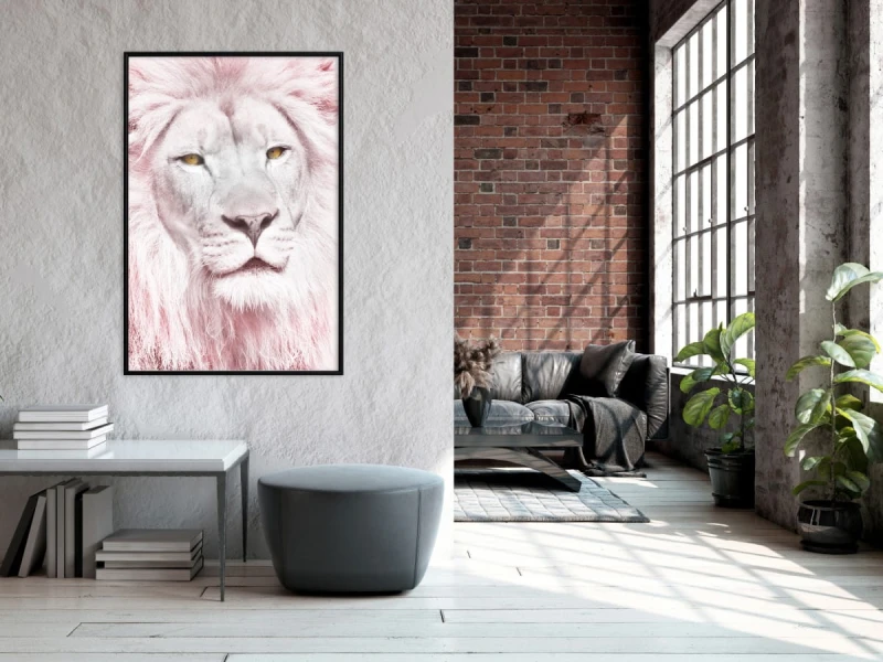 Plakat - Rozmarzony lew
