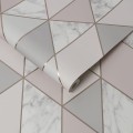 Tapeta papierowa wzór geometryczny marmur