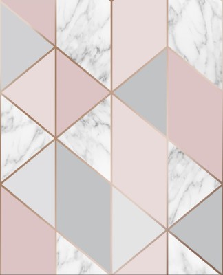 Tapeta papierowa wzór geometryczny marmur