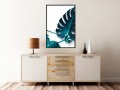 Plakat - Turkusowa monstera I