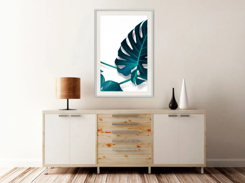 Plakat - Turkusowa monstera I