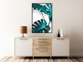 Plakat - Turkusowa monstera II