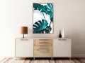 Plakat - Turkusowa monstera II