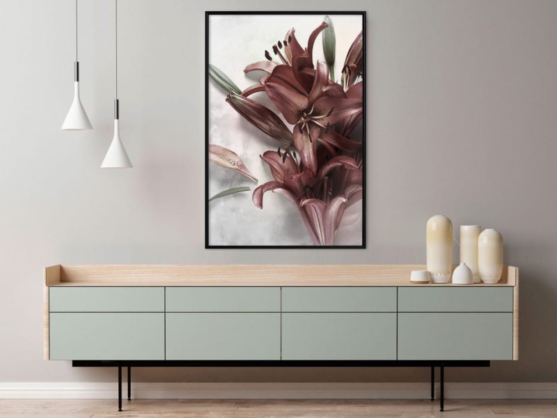 Plakat - Burgundowe ukojenie