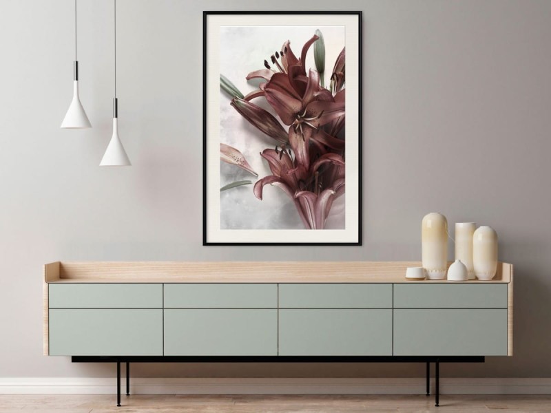 Plakat - Burgundowe ukojenie