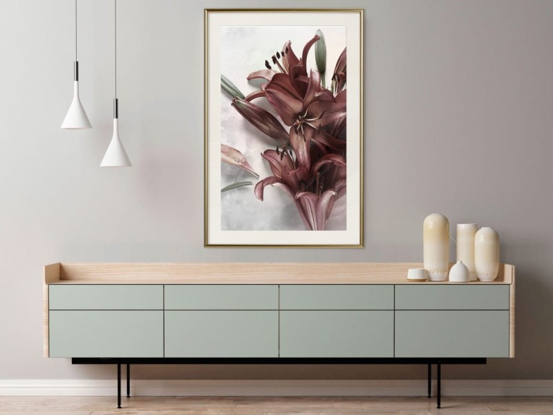 Plakat - Burgundowe ukojenie