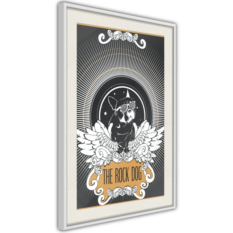 Plakat - Wyluzowany buldog