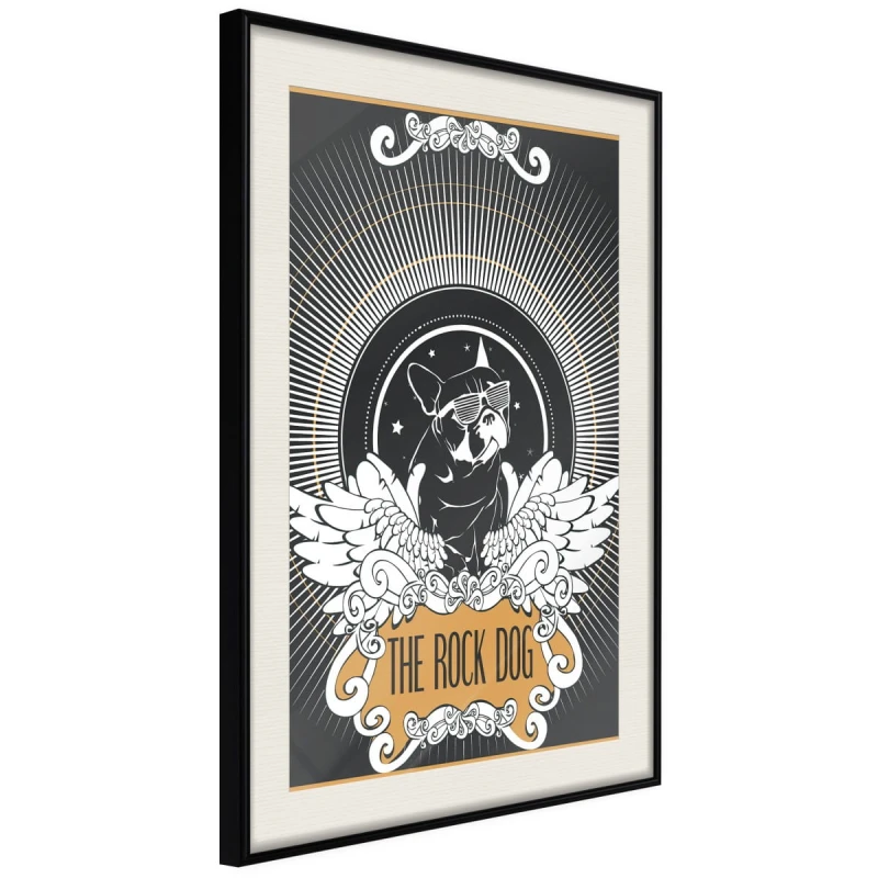 Plakat - Wyluzowany buldog