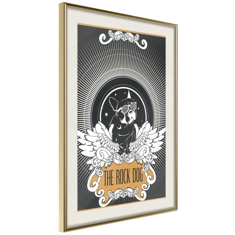 Plakat - Wyluzowany buldog