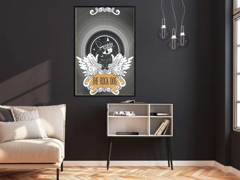 Plakat - Wyluzowany buldog