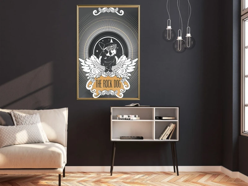 Plakat - Wyluzowany buldog