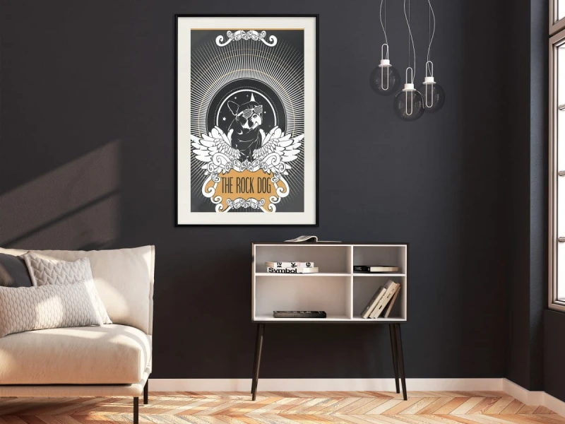 Plakat - Wyluzowany buldog