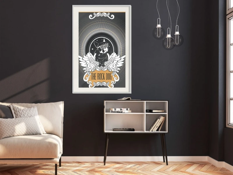 Plakat - Wyluzowany buldog