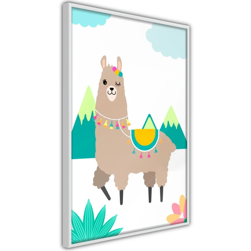 Plakat - Rozbrykana lama