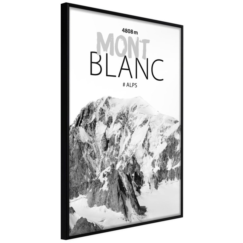 Plakat - Szczyty świata: Mont Blanc