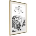 Plakat - Szczyty świata: Mont Blanc