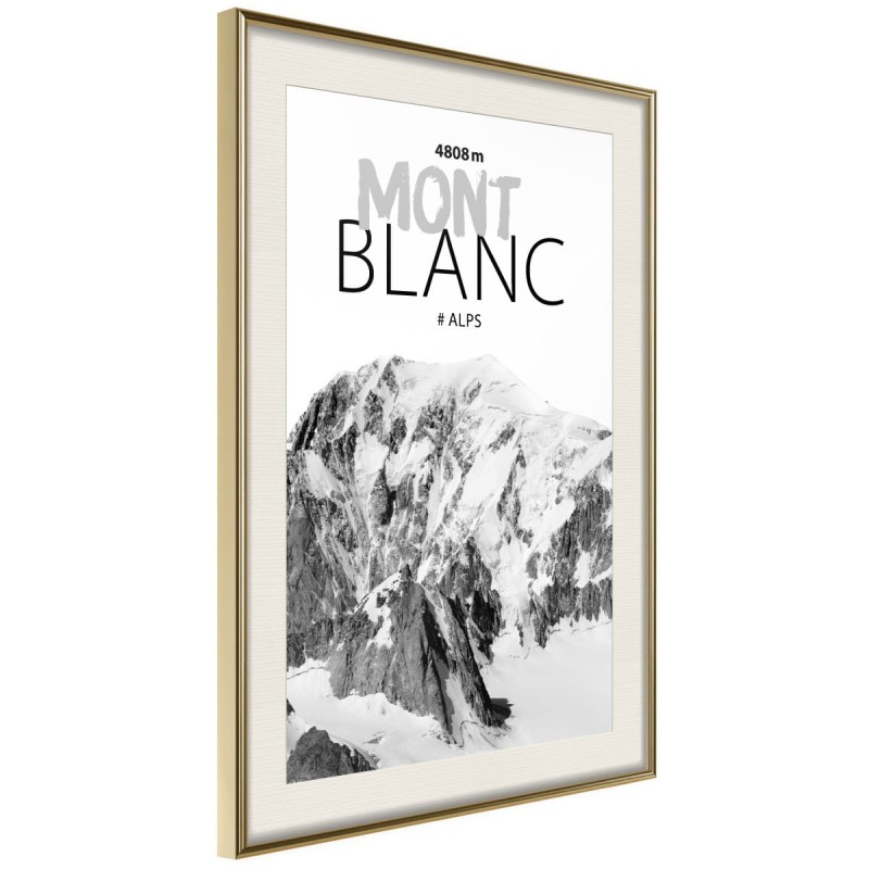 Plakat - Szczyty świata: Mont Blanc